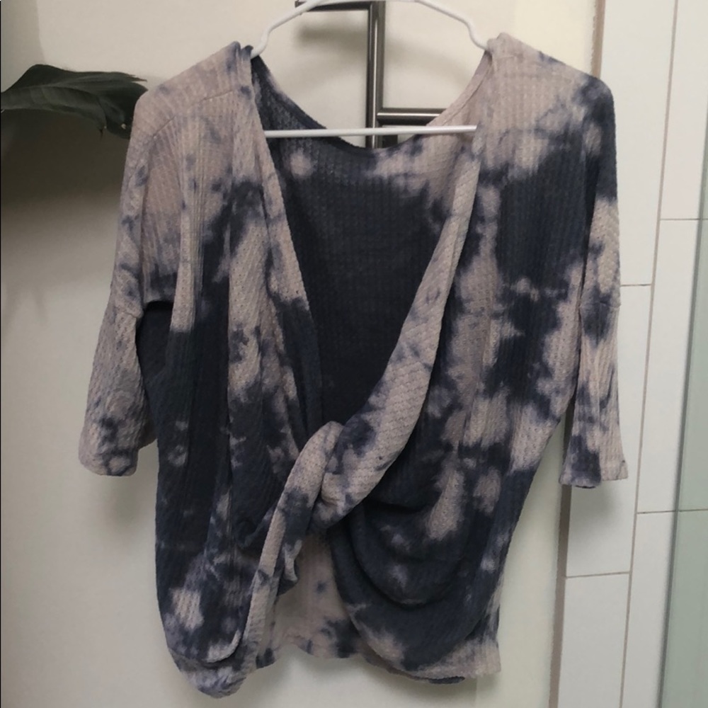 Tie dye reversible t-shirt